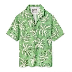Tombolo Palm Fronds (Green) Cabana Shirt